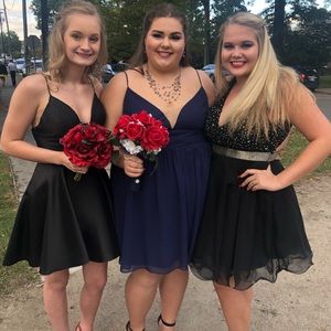 Navy blue homecoming dress